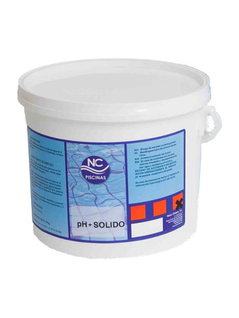 Producto para aumentar el pH de la piscina cuando sea inferior a 7,2 (ácida).