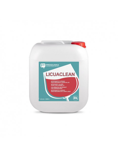 Detergente clorado Licuaclean, garrafa de 20L.